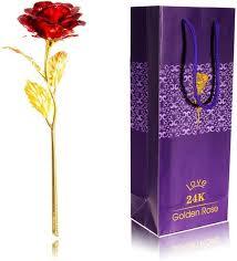 24K Gold Rose Gift Box